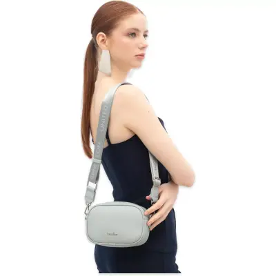 Benetton Bnt_1839 12X16X7 Çapraz Mavi Kadın Çanta 