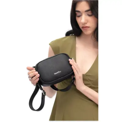 Benetton Bnt_1839 12X16X7 Çapraz Siyah Kadın Çanta - benetton (1)