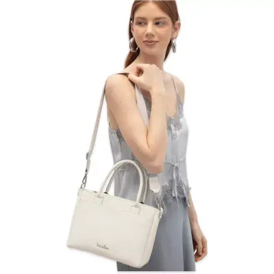 Benetton Bnt_1841 20X21X10 Kol Sı Beyaz Kadın Çanta - 2