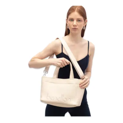 Benetton Bnt_1844 19X29X14 El Bej Kadın Çanta - benetton (1)
