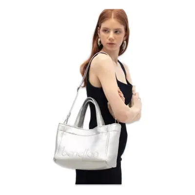 Benetton Bnt_1844 19X29X14 El Gümüş Kadın Çanta 