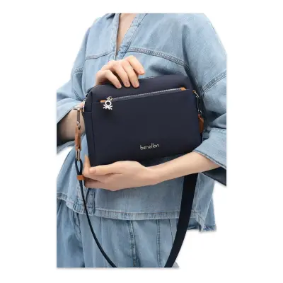 Benetton Bnt_1845 16,5X23,5X6 Çapraz Lacivert Kadın Çanta - 2
