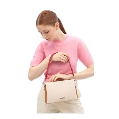Benetton Bnt_1847 17X25X9 Çapraz Bej Kadın Çanta - 2