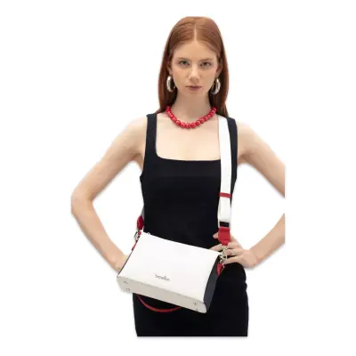 Benetton Bnt_1847 17X25X9 Çapraz Beyaz Kadın Çanta - 2