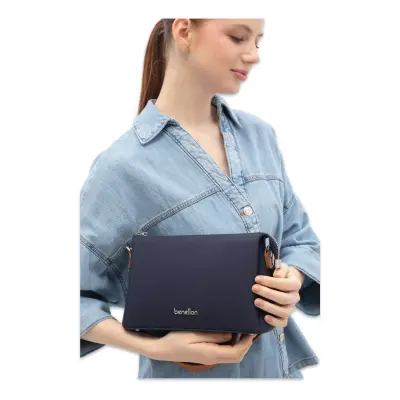 Benetton Bnt_1847 17X25X9 Çapraz Lacivert Kadın Çanta - 2