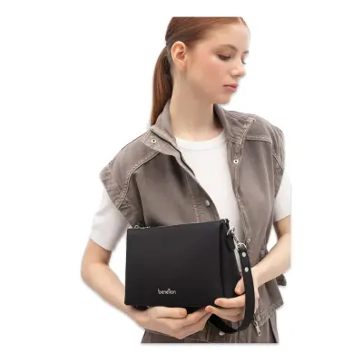 Benetton Bnt_1847 17X25X9 Çapraz Siyah Kadın Çanta - benetton (1)