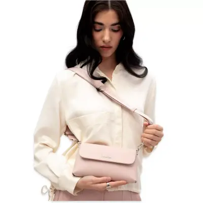 Benetton Bnt_1850 12X22X4 Çapraz Pembe Kadın Çanta - 2