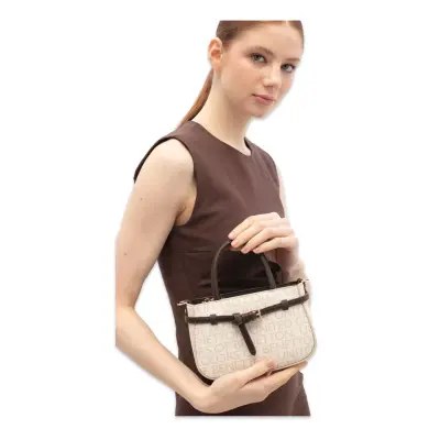 Benetton Bnt_1858 15X20X8 El Bej Kadın Çanta - 2