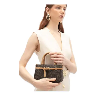 Benetton Bnt_1858 15X20X8 El Kahverengi Kadın Çanta 