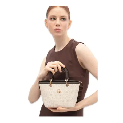 Benetton Bnt_1859 15X23X10 El Bej Kadın Çanta 