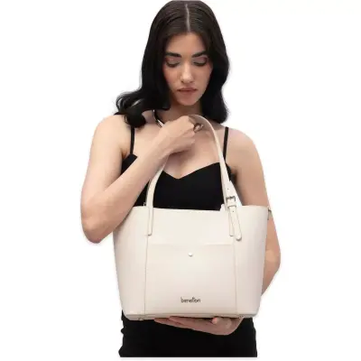 Benetton Bnt_1865 24X28X12 Kol Sı Bej Kadın Çanta - benetton (1)