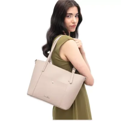 Benetton Bnt_1865 24X28X12 Kol Sı Krem Kadın Çanta 