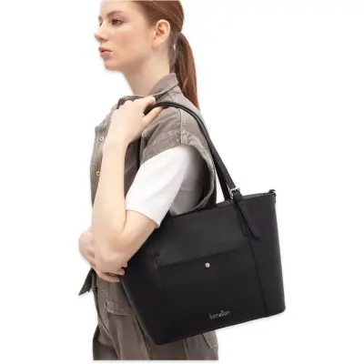 Benetton Bnt_1865 24X28X12 Kol Sı Siyah Kadın Çanta 