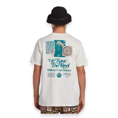 Billabong Abyzt02335 Cglets Savethe Reef Ss T Beyaz Erkek T-Shirt - 3