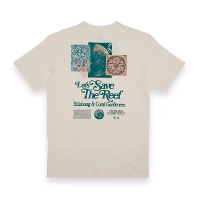 Billabong Abyzt02335 Cglets Savethe Reef Ss T Beyaz Erkek T-Shirt - 5