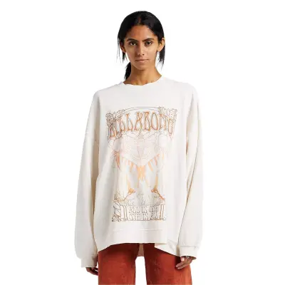 Billabong Ebjft00119 Ride In Sweat Krem Kadın Sweatshirt - 1