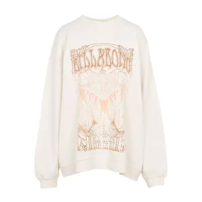 Billabong Ebjft00119 Ride In Sweat Krem Kadın Sweatshirt - 5