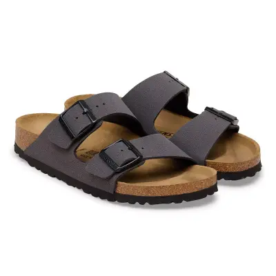 Birkenstock Arizona Bf Çift Toka Gri Kadın Terlik - 2