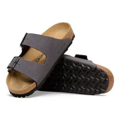 Birkenstock Arizona Bf Çift Toka Gri Kadın Terlik - 5