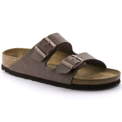 Birkenstock Arizona Bf Çift Toka Kahverengi Kadın Terlik 