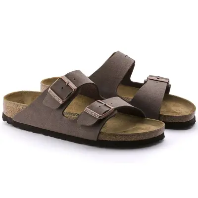 Birkenstock Arizona Bf Çift Toka Kahverengi Kadın Terlik - 4