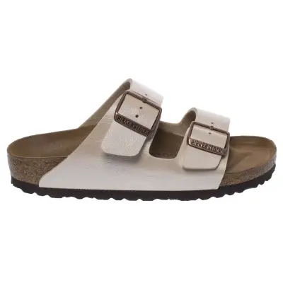Birkenstock Arizona Bf Çift Toka Krem Kadın Terlik - 2
