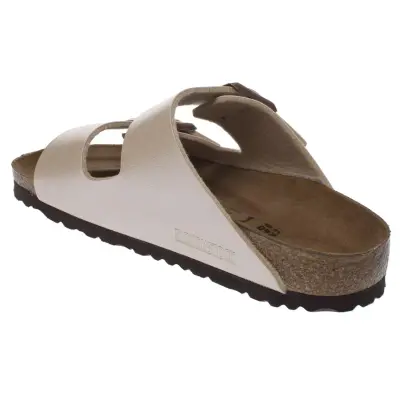 Birkenstock Arizona Bf Çift Toka Krem Kadın Terlik - 4