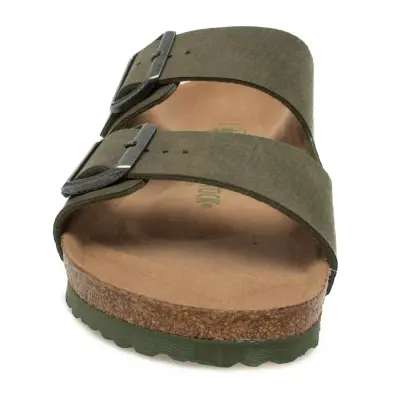 Birkenstock Arizona Bs Çift Bantli Vegan Haki Erkek Terlik - 3