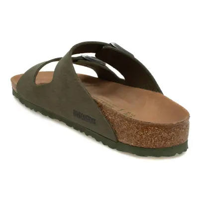 Birkenstock Arizona Bs Çift Bantli Vegan Haki Erkek Terlik - 4