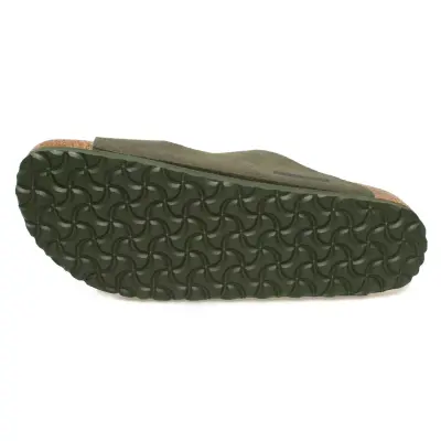 Birkenstock Arizona Bs Çift Bantli Vegan Haki Erkek Terlik - 5