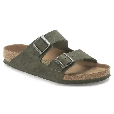 Birkenstock Arizona Bs Çift Bantli Vegan Haki Erkek Terlik - 1