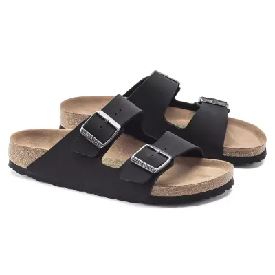 Birkenstock Arizona Bs Çift Bantli Vegan Siyah Erkek Terlik - 2