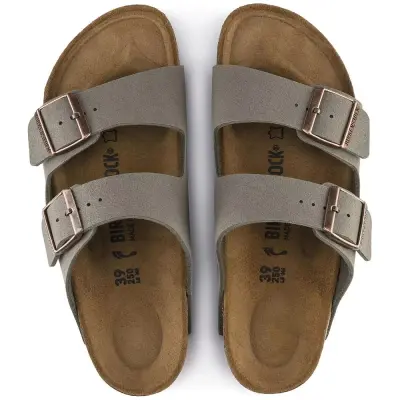 Birkenstock Arizona Bs Gri Çift Toka Erkek Terlik - 3