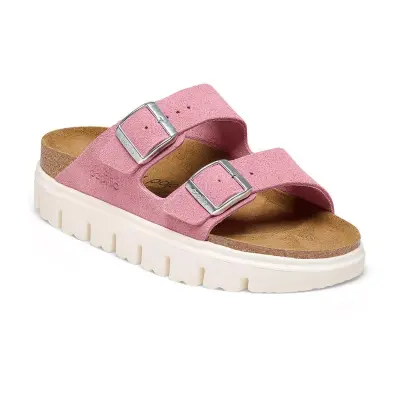 Birkenstock Arizona Chunky Vl Pembe-Beyaz Kadın Terlik 