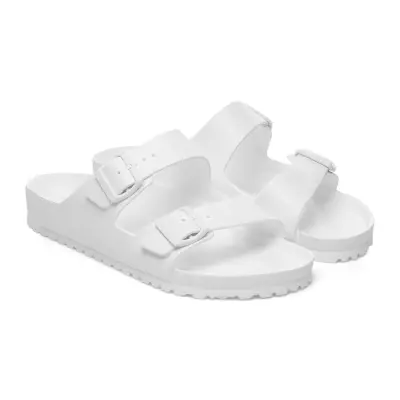 Birkenstock Arizona Eva Beyaz Çift Toka Erkek Terlik - 4