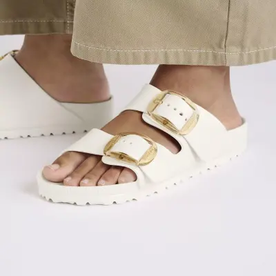Birkenstock Arizona Eva Big Buckle Beyaz Kadın Terlik - 4
