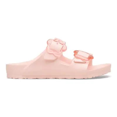 Birkenstock Arizona Kids Eva Flower Buckle Çift Bant Pembe Çocuk Terlik - 1