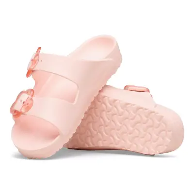 Birkenstock Arizona Kids Eva Flower Buckle Çift Bant Pembe Çocuk Terlik - 5