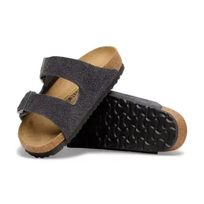 Birkenstock Arizona Vl Çift Toka Gri Kadın Terlik - 5