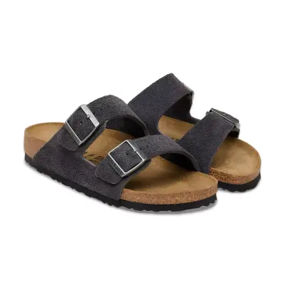Birkenstock Arizona Vl Çift Toka Gri Unisex Terlik - Birkenstock (1)