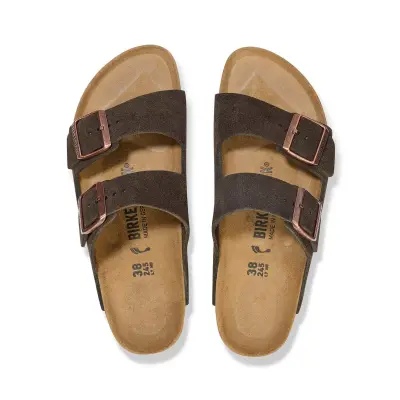 Birkenstock Arizona Vl Çift Toka Kahverengi Kadın Terlik - 3