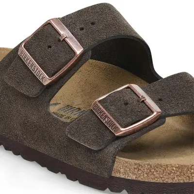 Birkenstock Arizona Vl Çift Toka Kahverengi Kadın Terlik - 4