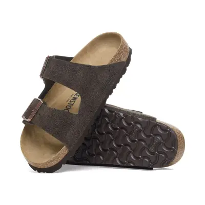 Birkenstock Arizona Vl Çift Toka Kahverengi Kadın Terlik - 5