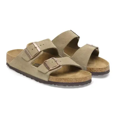 Birkenstock Arizona Vl Çift Toka Kahverengi Kadın Terlik - 4
