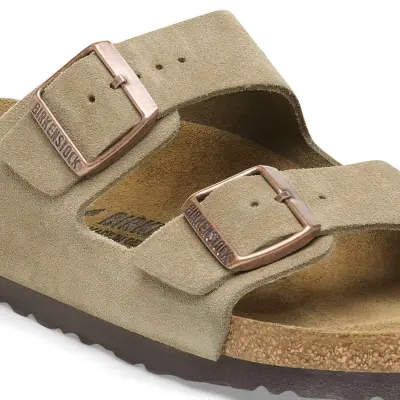 Birkenstock Arizona Vl Çift Toka Kahverengi Unisex Terlik - 4