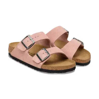 Birkenstock Arizona Vl Çift Toka Pembe Kadın Terlik - Birkenstock (1)