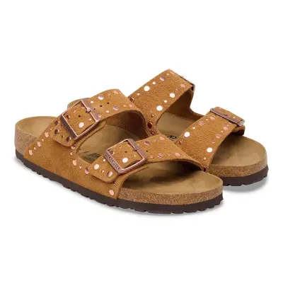 Birkenstock Arizona Vl Rivet Border Kahverengi Kadın Terlik - Birkenstock (1)