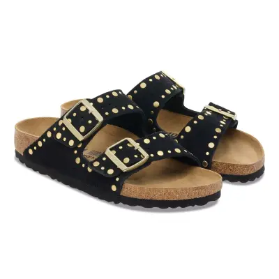 Birkenstock Arizona Vl Rivet Border Siyah Kadın Terlik - Birkenstock (1)