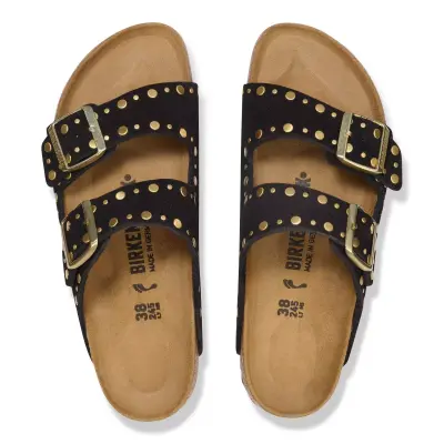 Birkenstock Arizona Vl Rivet Border Siyah Kadın Terlik - 3