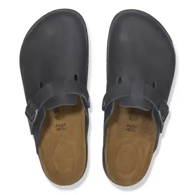 Birkenstock Boston Ct Leoi Önü Kapali Siyah Erkek Terlik - 3